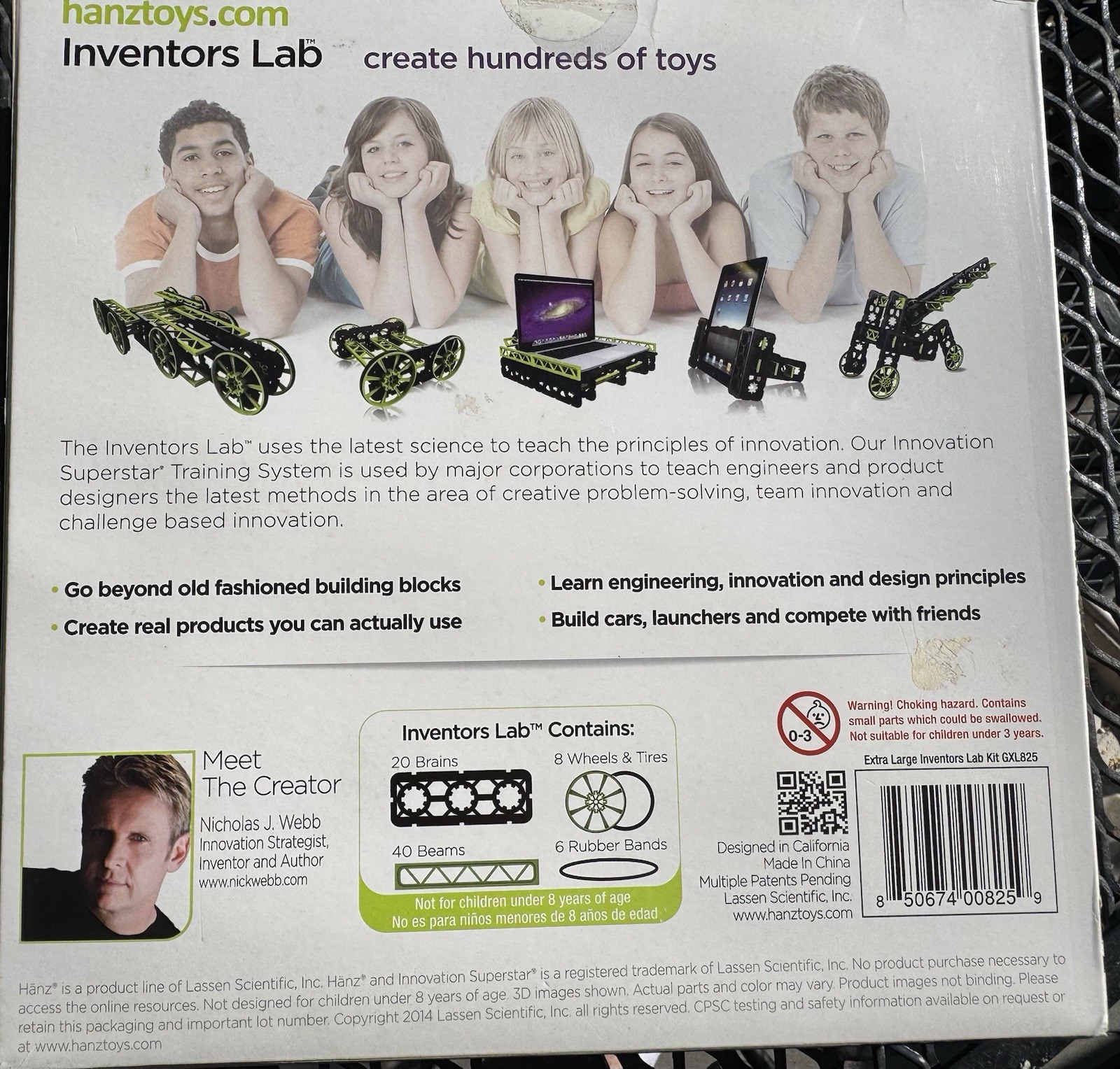 Hanz Inventors Lab Kit Create, Innovate & Learn Engineering & Design Principles