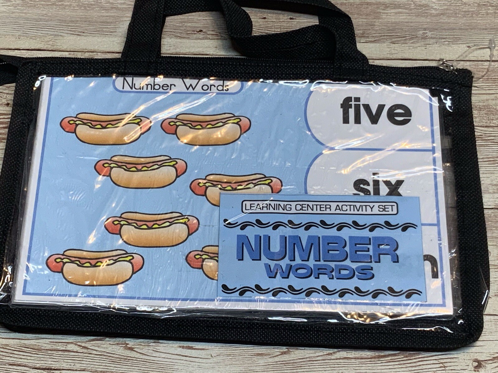 Learning Center Activity Set- Number Words – Clothespin Learning Center