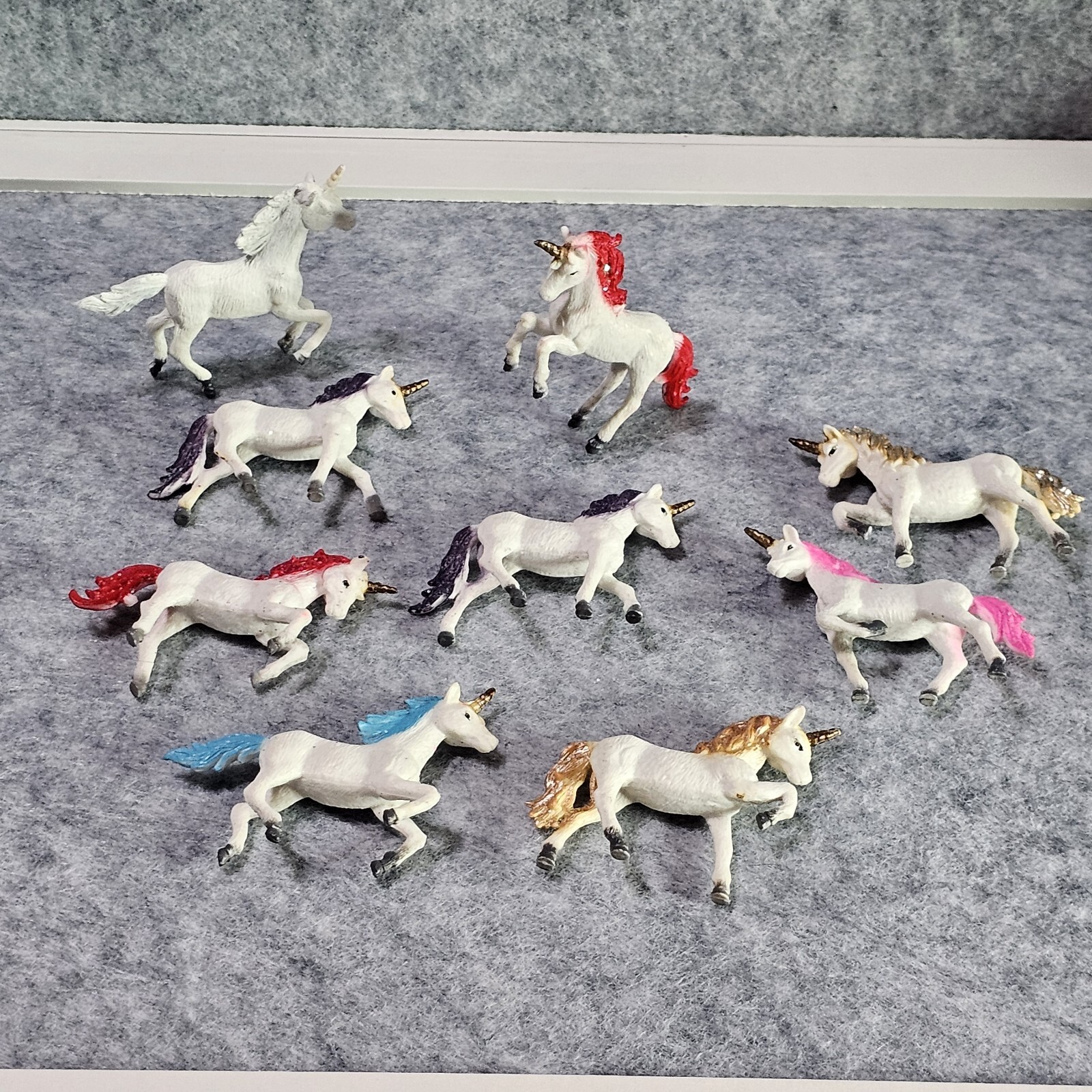 Lot Of 9 Unicorns ~🦄~ Unique Easter Egg Filler ~Multiple Poses & Colors