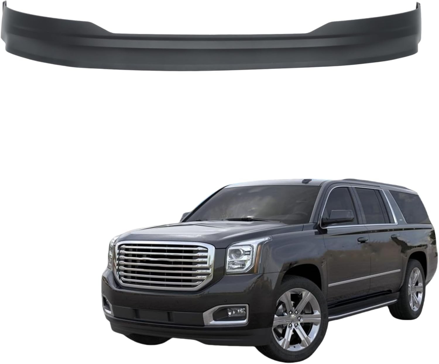 15-20 GMC Yukon Denali/SLT/XL Front Lower Bumper Deflector Valance Black