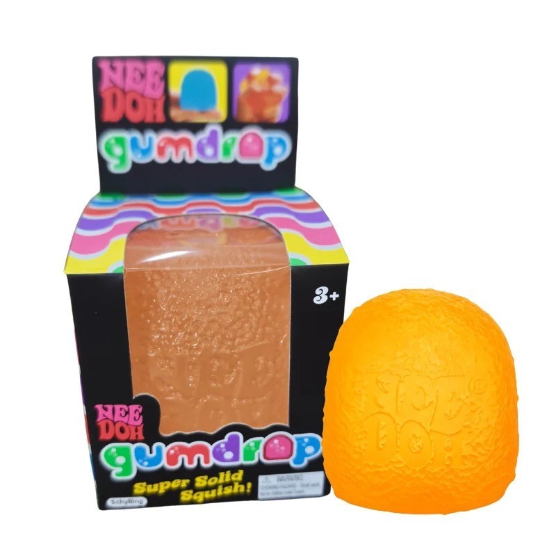 Authentic Nee Doh Gumdrop Super Solid Squish Needoh Gum Drop RARE