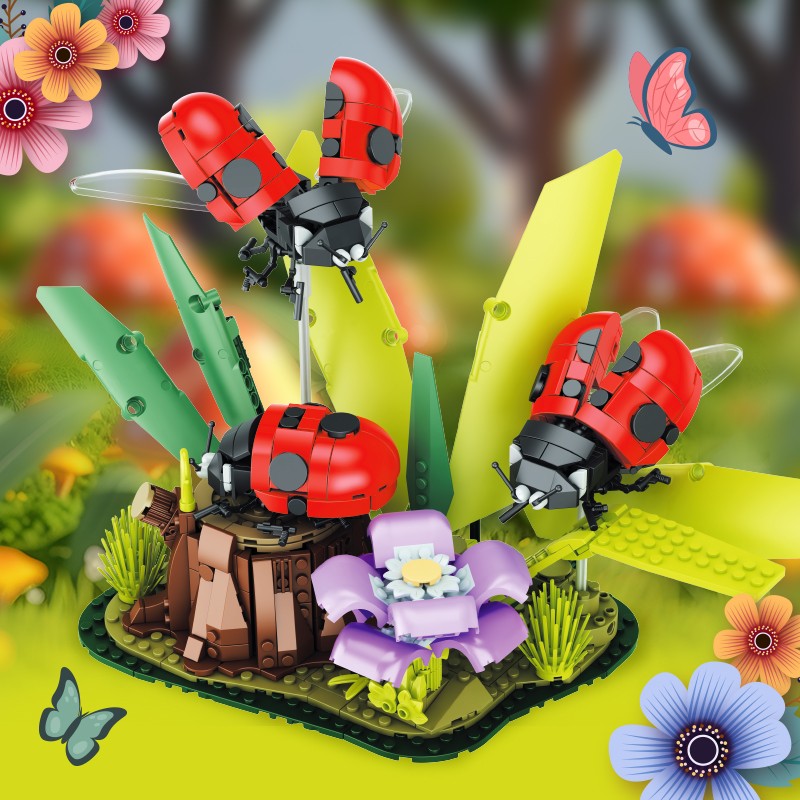 Insect Series – Ladybug Building Block Set Creative Toy for Kids