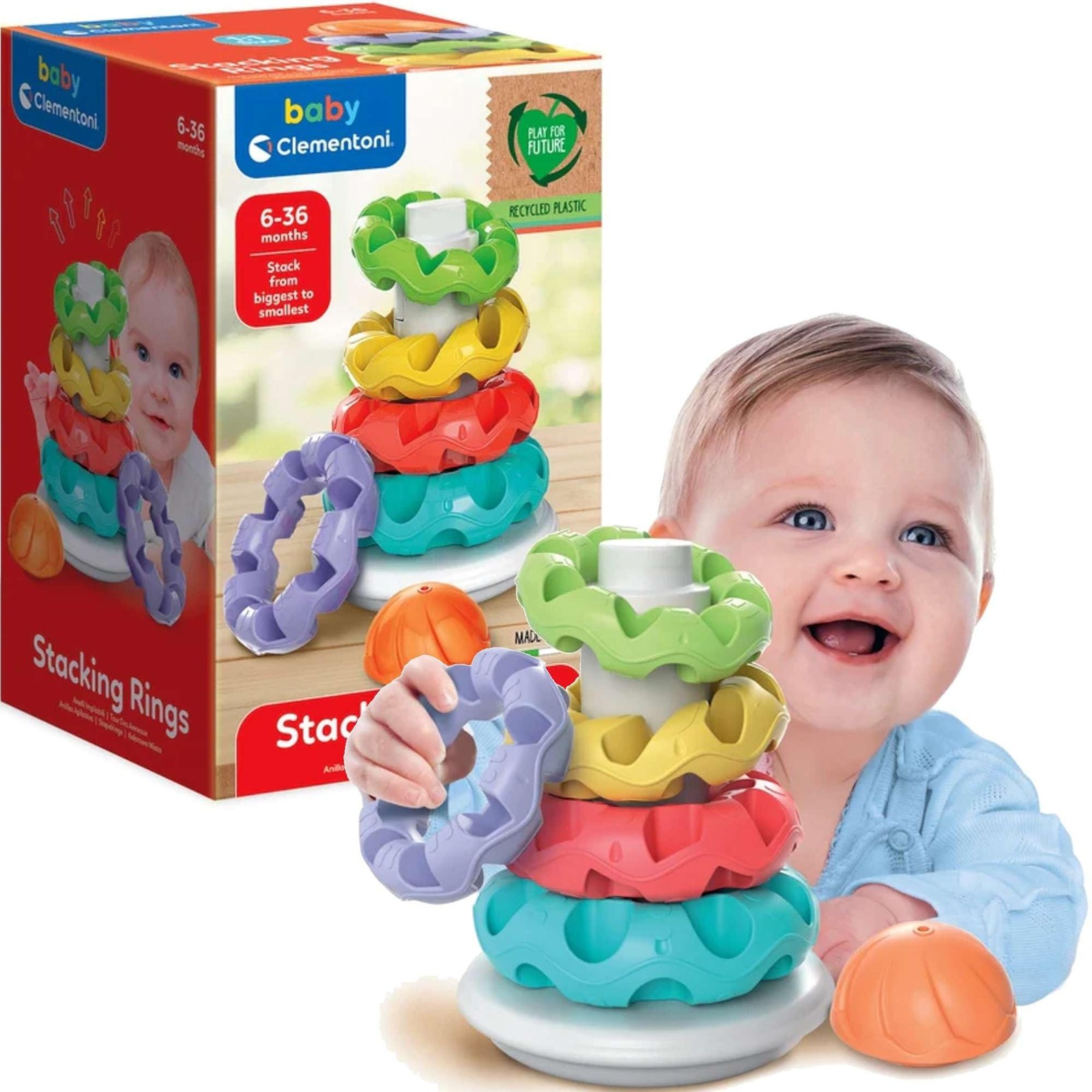 Clementoni 17103 “Stacking Rings” Toy