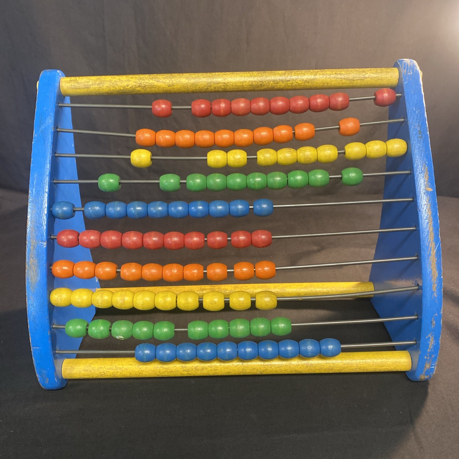 Playskool Vintage Abacus Wooden Toy Counting Beads Learning Education