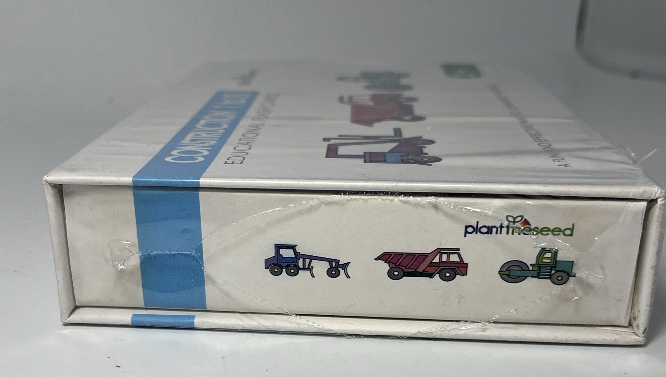 CONSTRUCTION 1 TO 10 NEW EDUCATIONAL FLASH CARDS ages 2 up PLANT THE SEED SEALED
