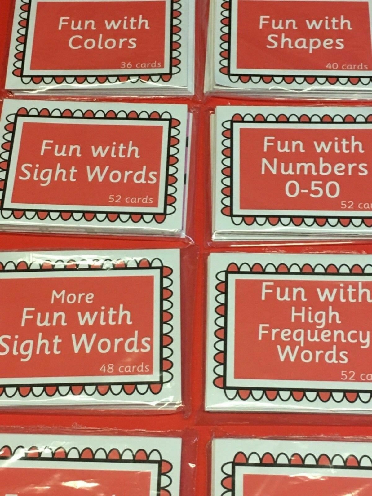 Preschool Learning Flash Card bundle ( 12 decks ) NEW