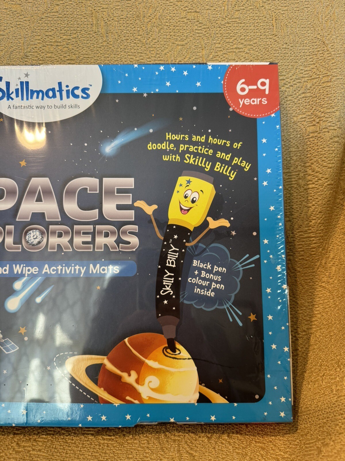 Skillmatics Write And Wipe Activity Mats SPACE EXPLORERS Ages 6-9 NEW