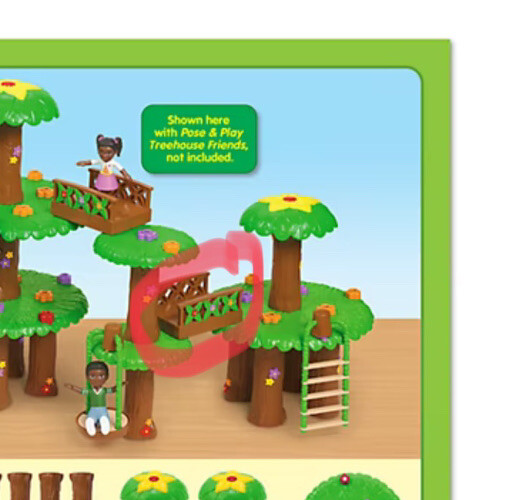 1-Lakeshore Educational Treehouse Imagination Replacement Bridge ONLY