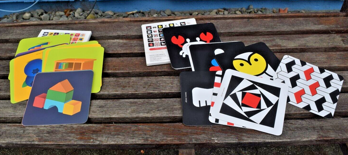 2 Sets Beiens Visual Stimulus Activity Card for Babies 40 Double Sided Cards