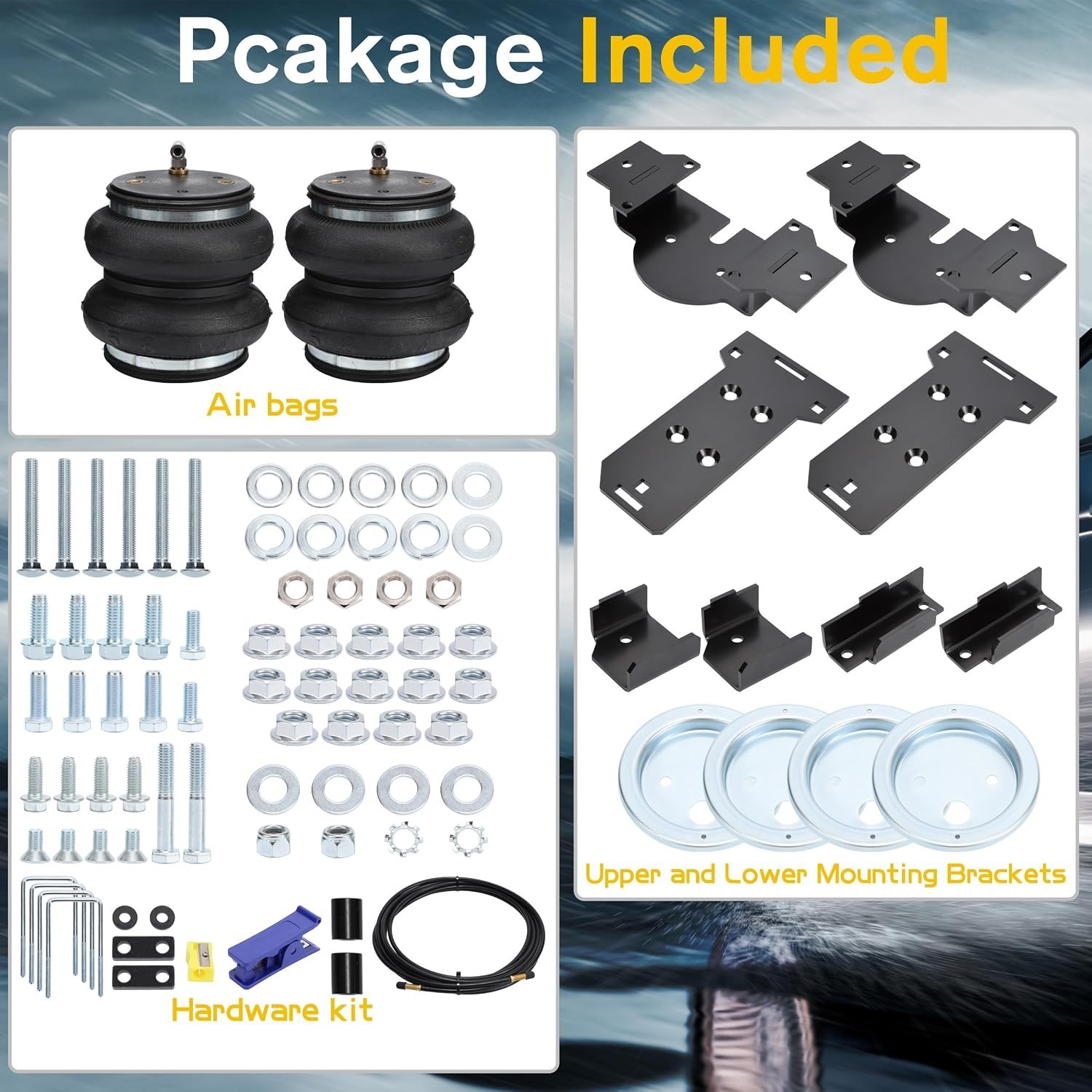 TOPICK Rear Air Bags Suspension Kit for 2019-2026 Chevrolet Chevy Silverado G…
