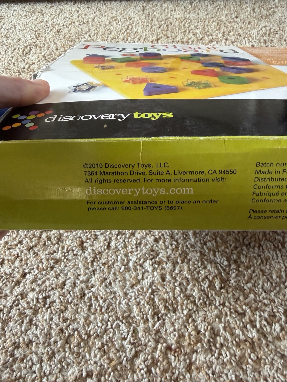 Discovery Toys 2010 GIANT PEGBOARD 1271 Complete Set W/ Box