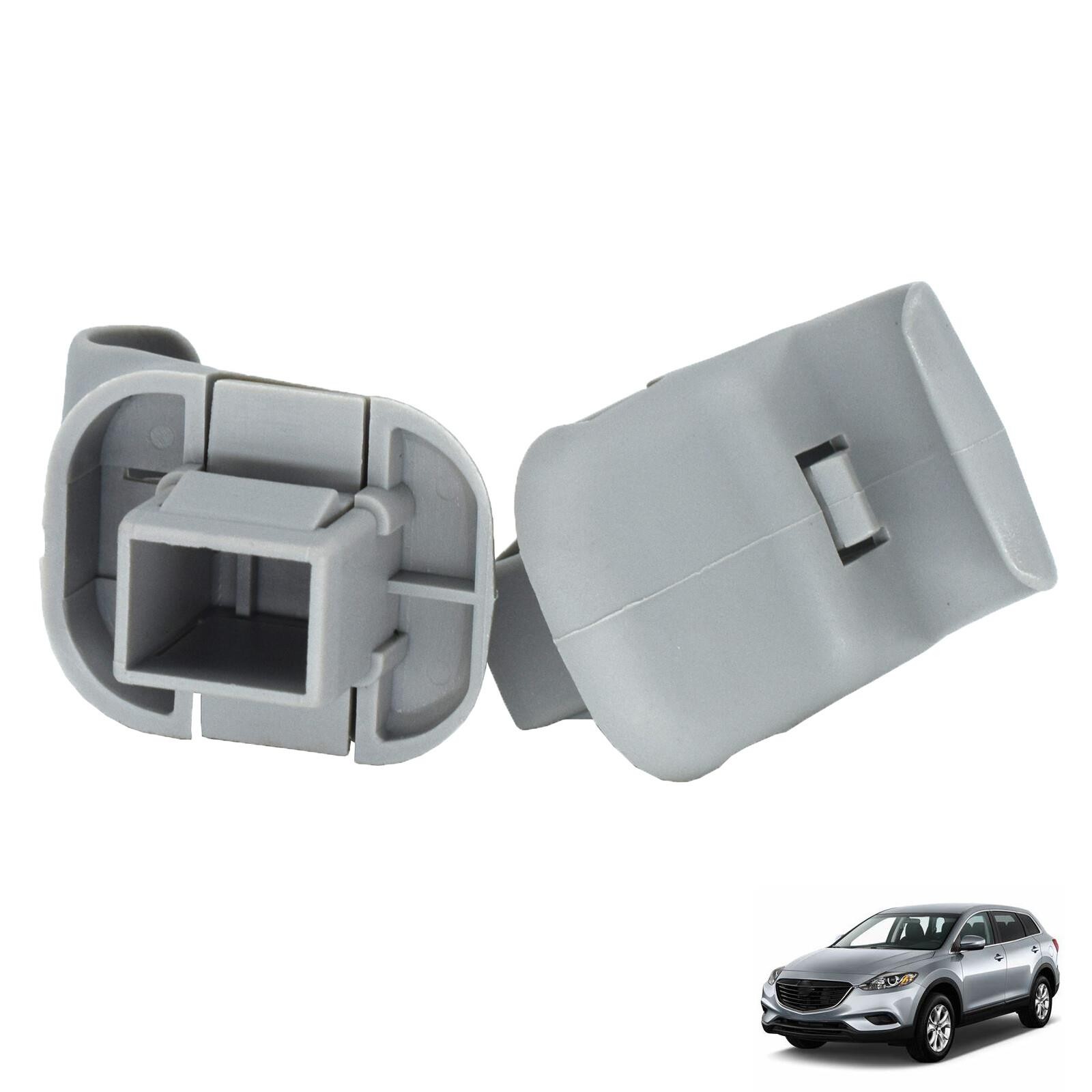 Pair For Mazda 3 5 6 CX-7 CX-9 RX-8 MPV Gray Car Sun Visor Clip LC6269261B77