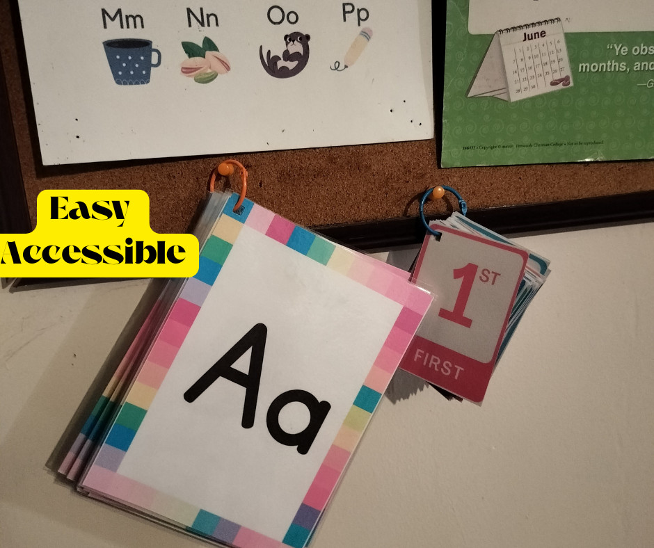 Large Laminated ABC Flash Cards