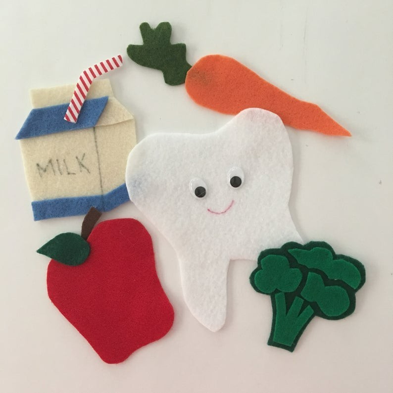 Dental Health Week Felt Story Set for Felt or Flannel Board Play