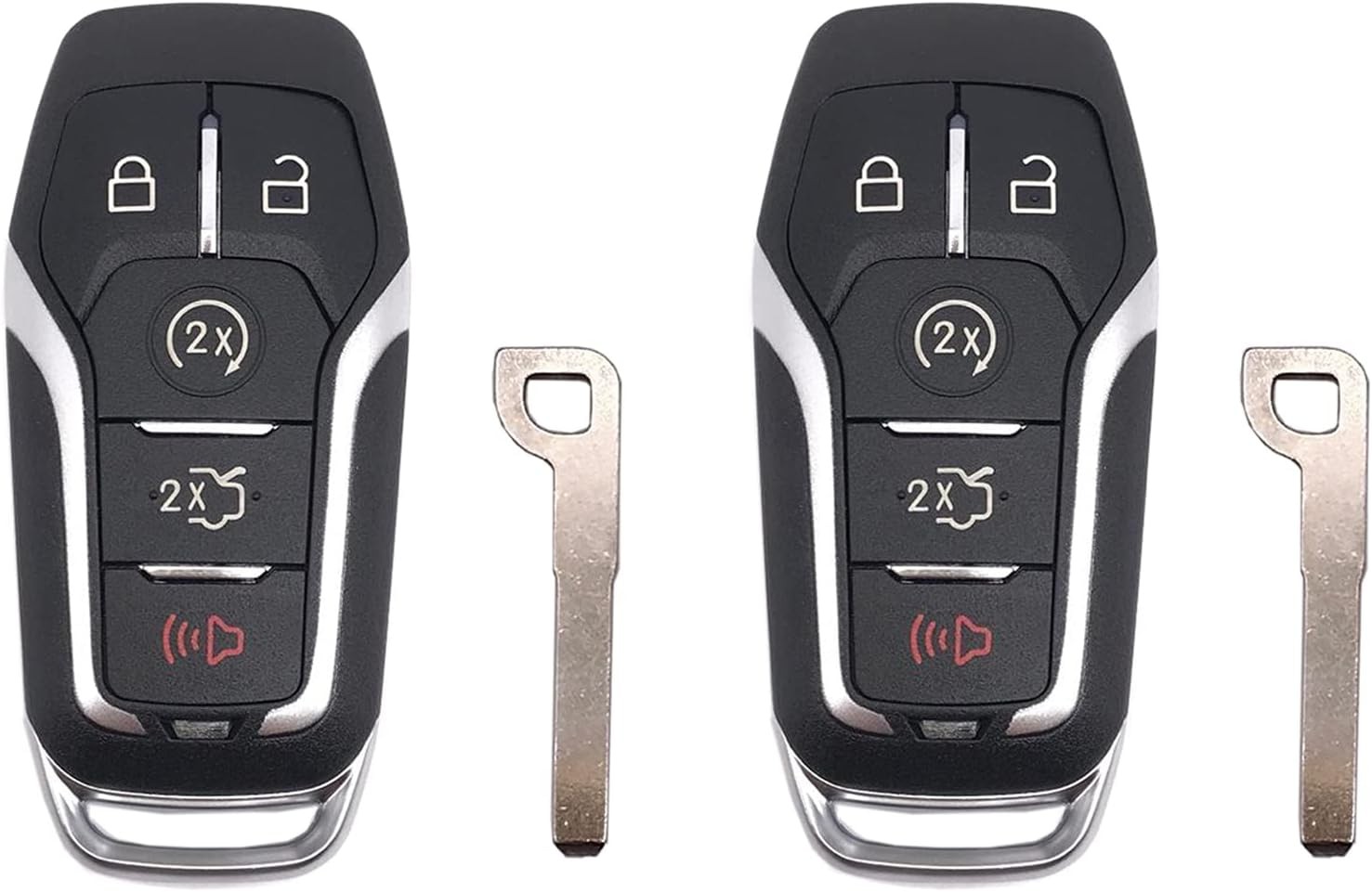 2pcs Remote Key Fob Case Shell Cover Fit for Ford Explorer Edge Mustange Fusi…
