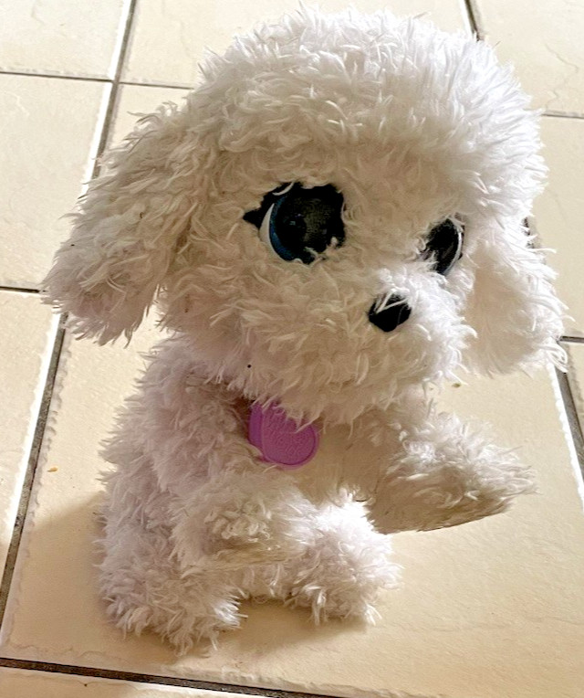 Fur Real Friends Poppy Jumpin’ Poodle Interactive White Dog