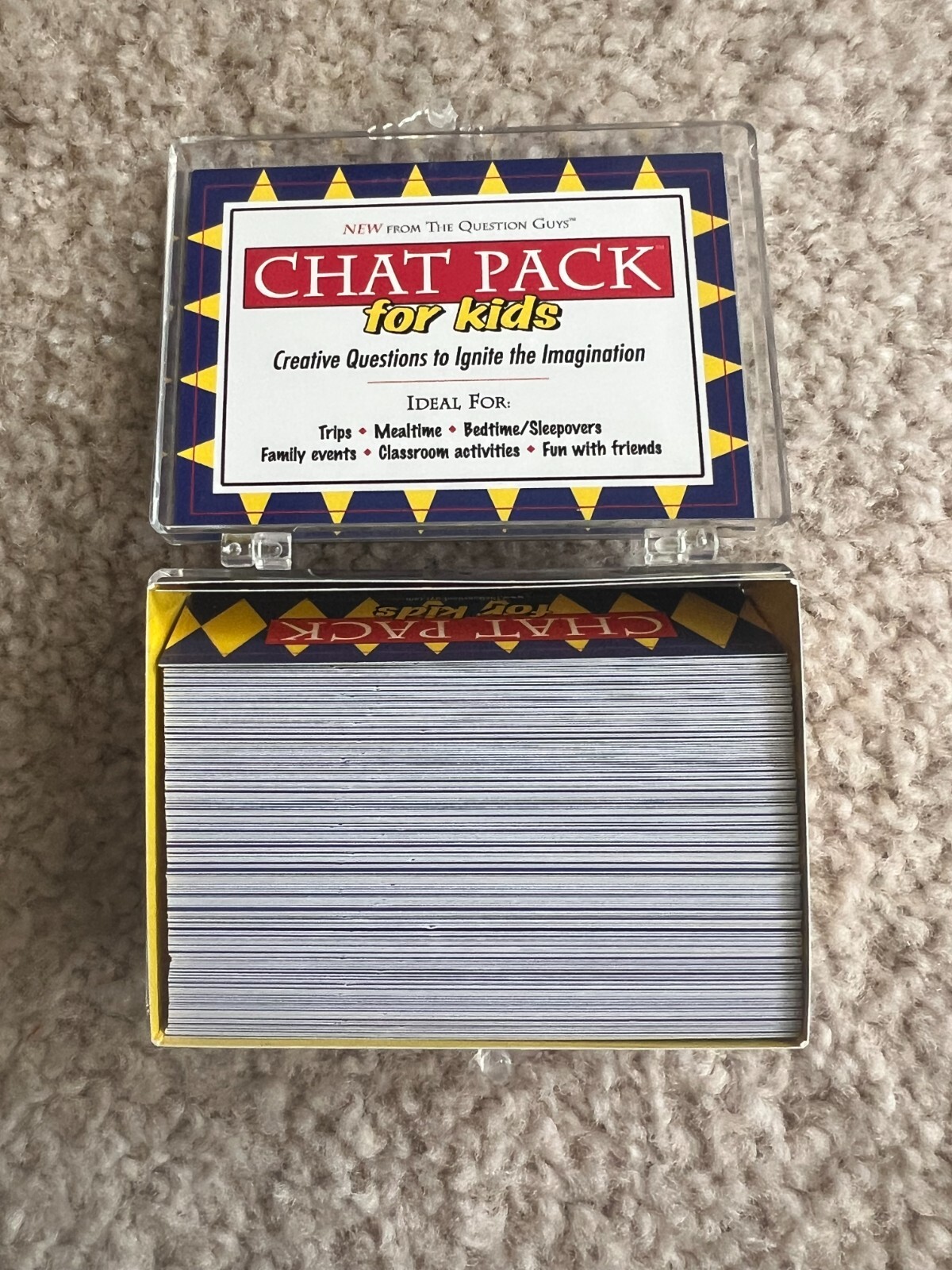 Chat Pack for Kids – 156 Creative Conversation Cards – Icebreakers & Discussion