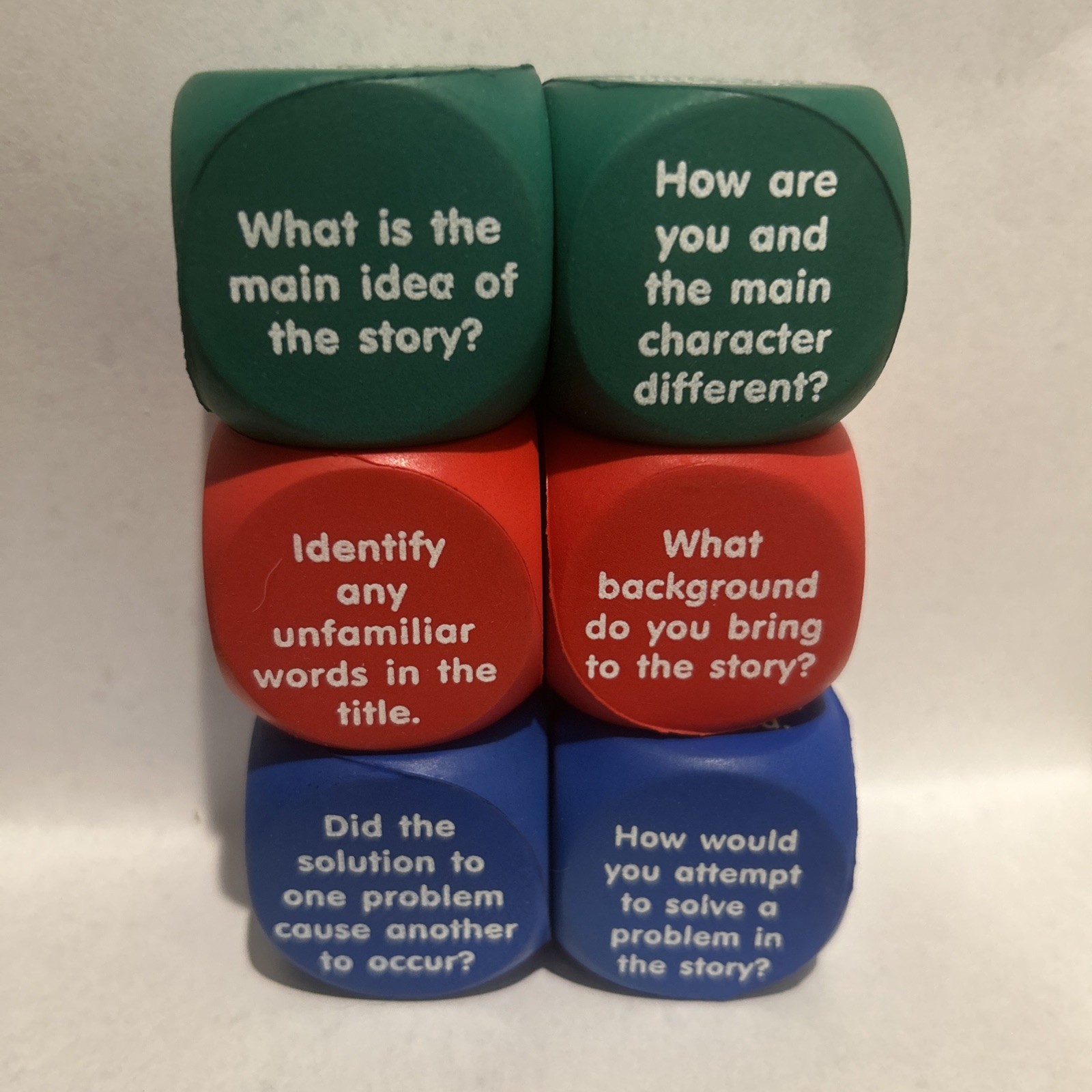 Reading Comprehension Cubes by Learning Resources Foam