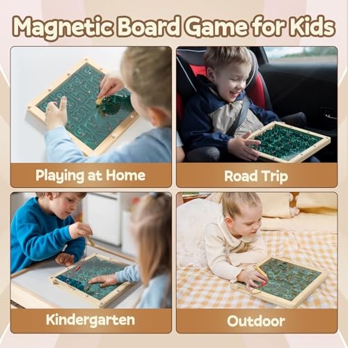 TOP BRIGHT Magnetic Letter Board – Alphabet Learning Montessori Toys, ABC