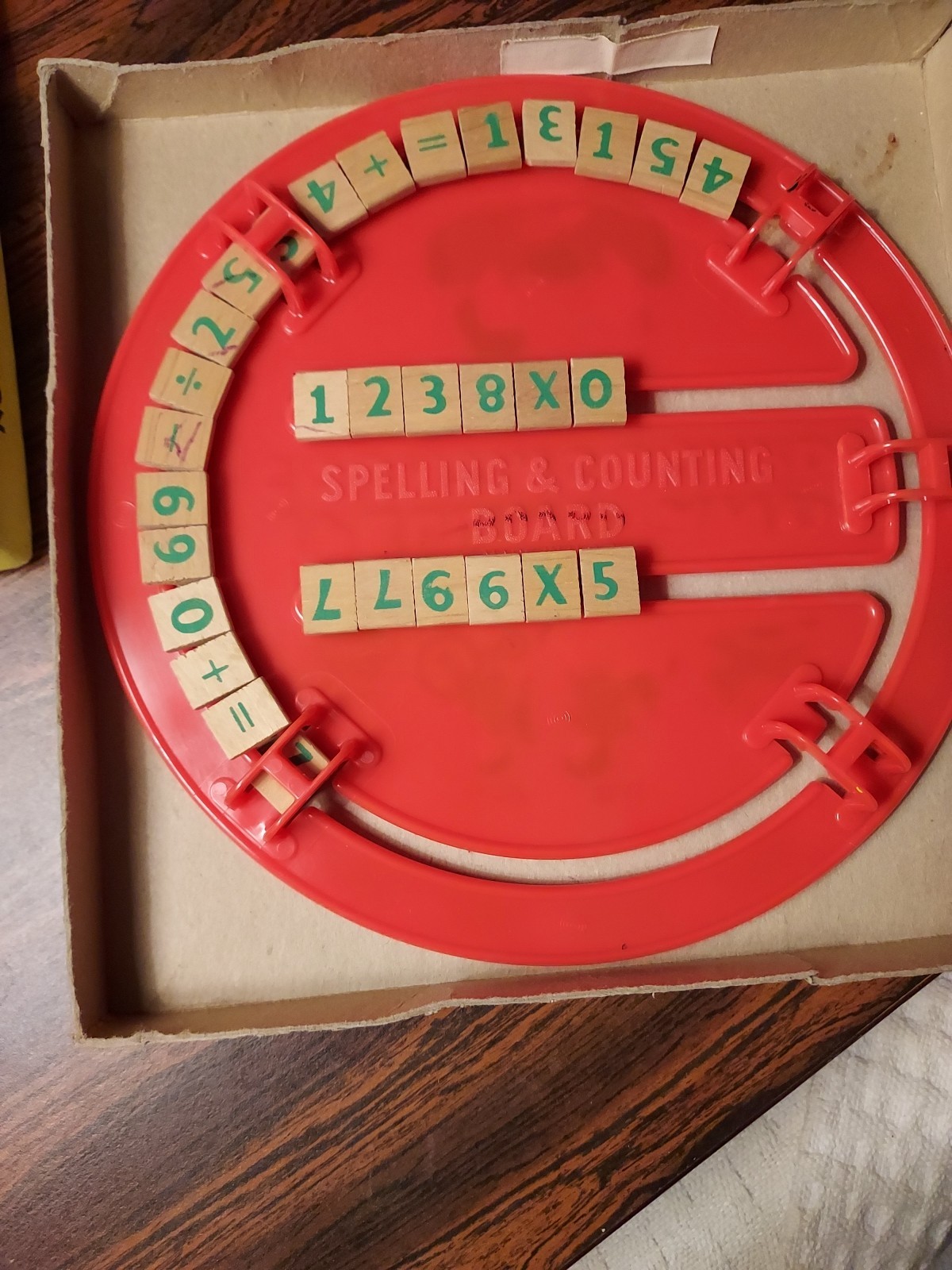 American Toys Bar-Zim Plastic Spelling & Counting Board Alphabet Numbers USA