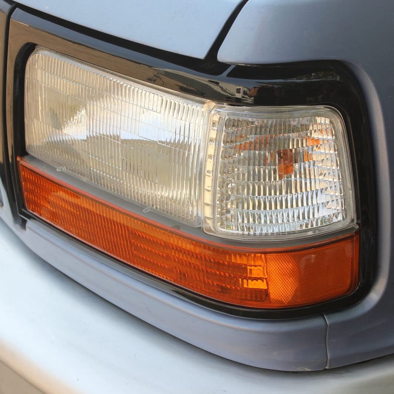 ECOTRIC Headlights Headlamps Trim Bezel Black Compatible with 1992-1997 F250 …