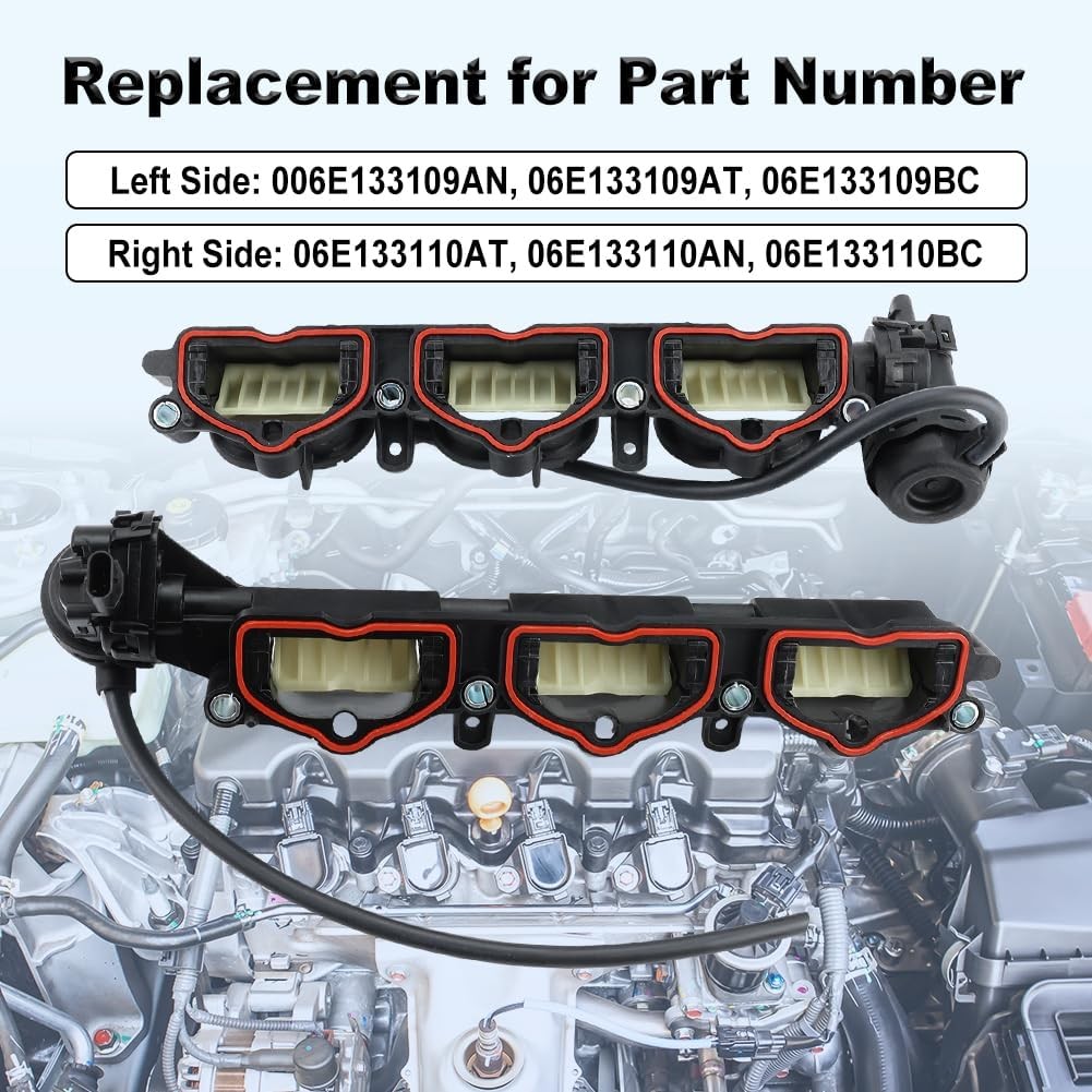 WMPHE Intake Manifold Audi A6 A7 A8 Q7 3.0L Left Right Pair