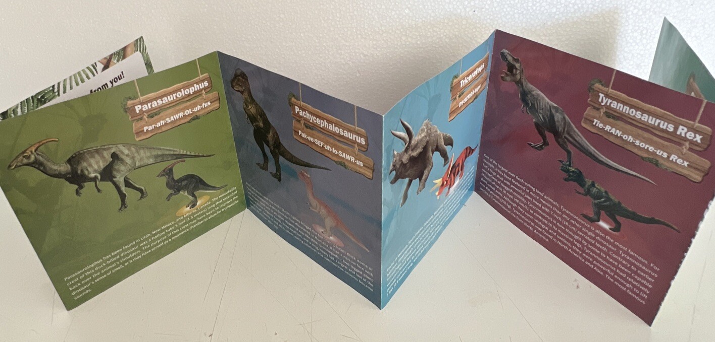 Dinosaur World Toy Set OleFun 10 Medium Dinosaurs In Storage Case Ages 3+