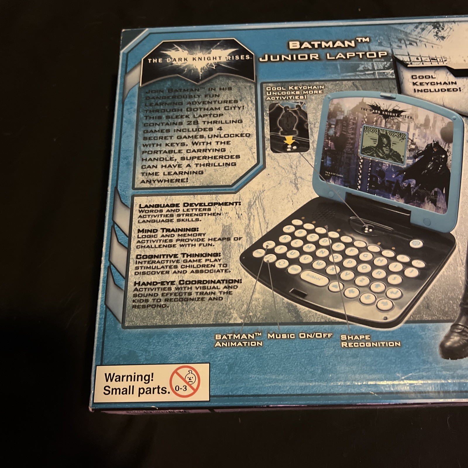 Batman The Dark Knight Rises learning letters laptop New Oregon Scientific