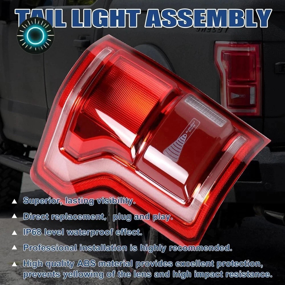15-17 Ford F150 HL3Z13405D Conjunto de luz trasera izquierda del lado conductor