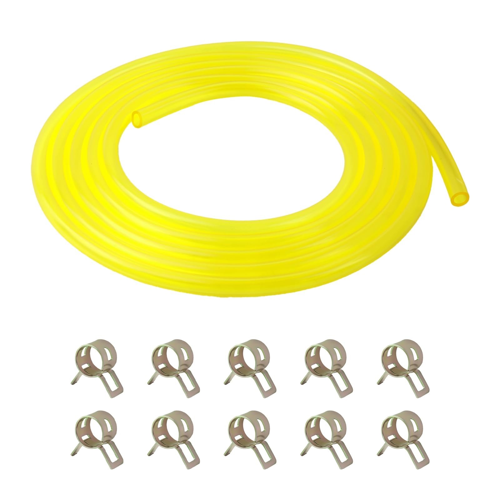 9.84Ft ID 6mm x OD 9mm Fuel Line Hose,Flexible Semi-Opaque 6mm Small Engine F…