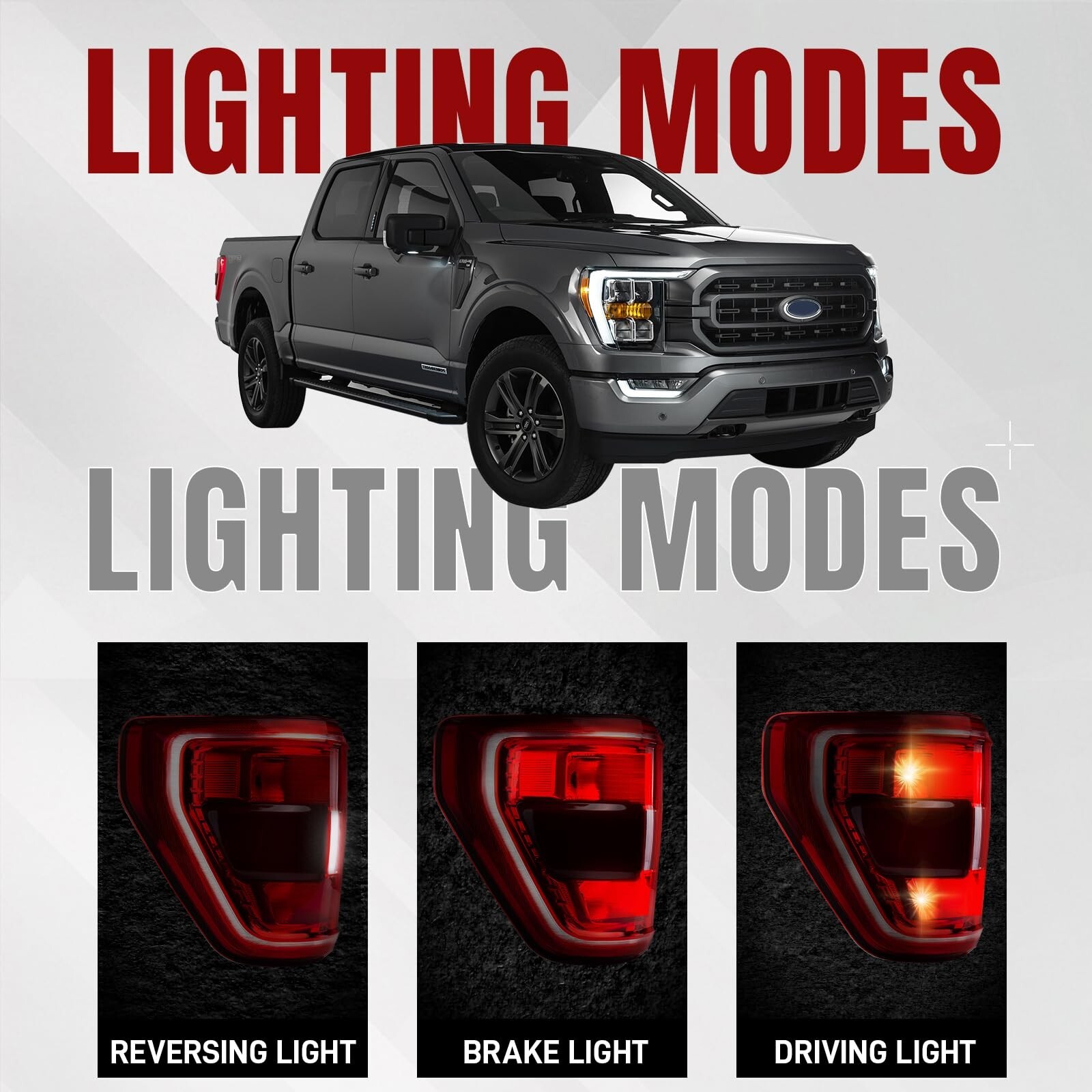 ML3Z13405C Tail Lights Assembly Compatible with Ford F-150 XL XLT 2021-2023 R…
