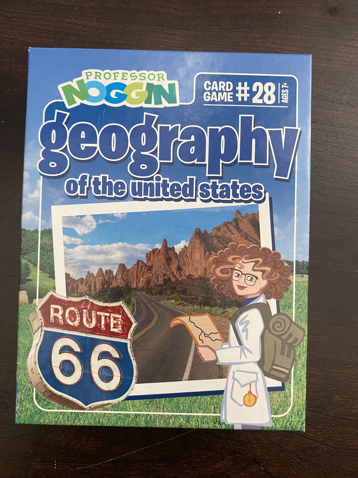 Professor Noggin US Geography Card Game #28 Educational Kids Trivia Complete