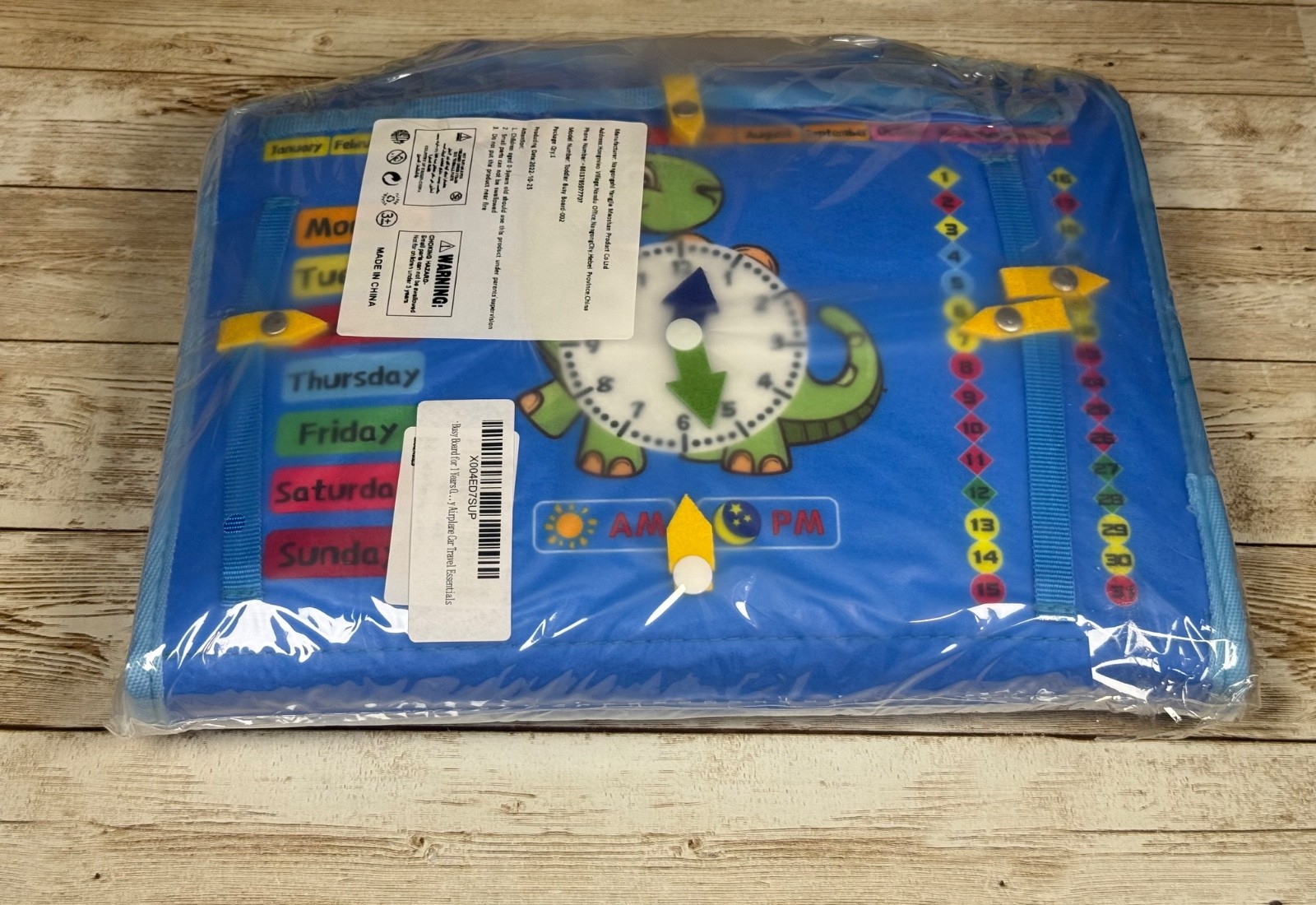 Dinosaur Educational Interactive Felt Book Toy for Kids