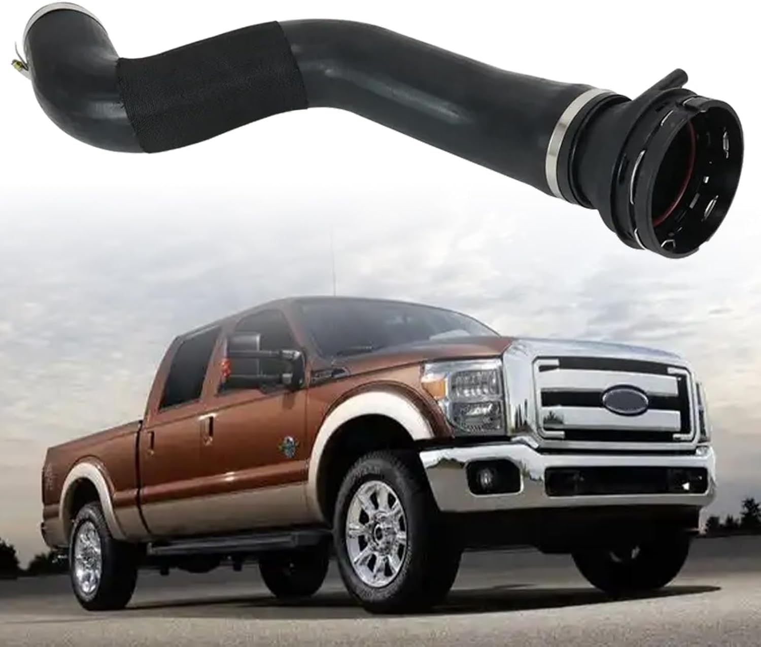 Upgraded Super Turbo Intercooler Outlet Tube Hose Duct for Ford F-250 F-350 F250
