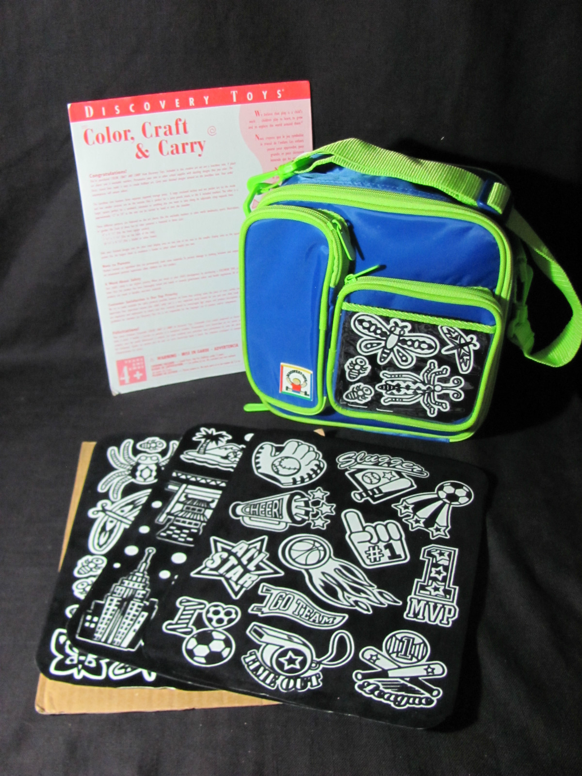 Discovery Toys Color, Craft & Carry Lunchbox Tote w/ Detachable Carry Strap