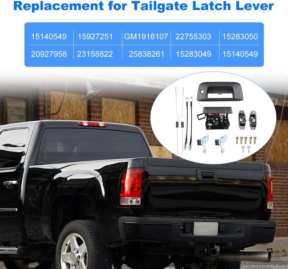 Tailgate Hardware Rebuild Kit Compatible with 2007-2014 Chevy Silverado