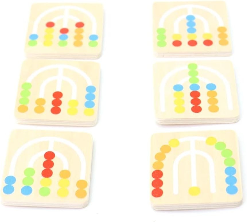 Goki 58436 Rainbow Leaderboard, 5 Colors Domino, multicoloured
