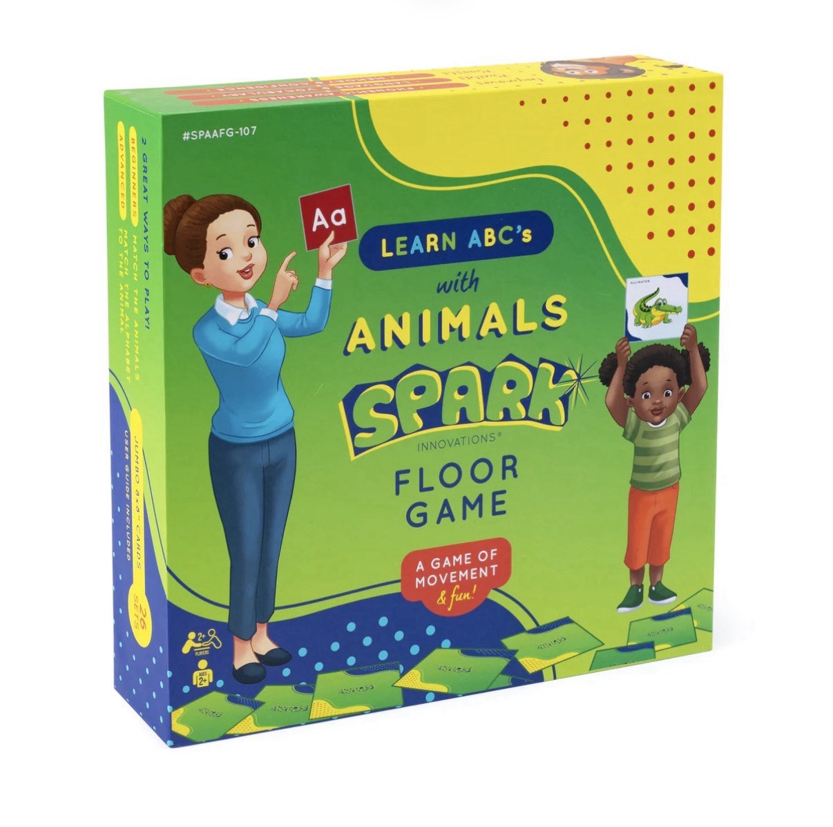 NEW Spark Innovations Learn ABCs with Animals Floor Game Preschool Back 2 School