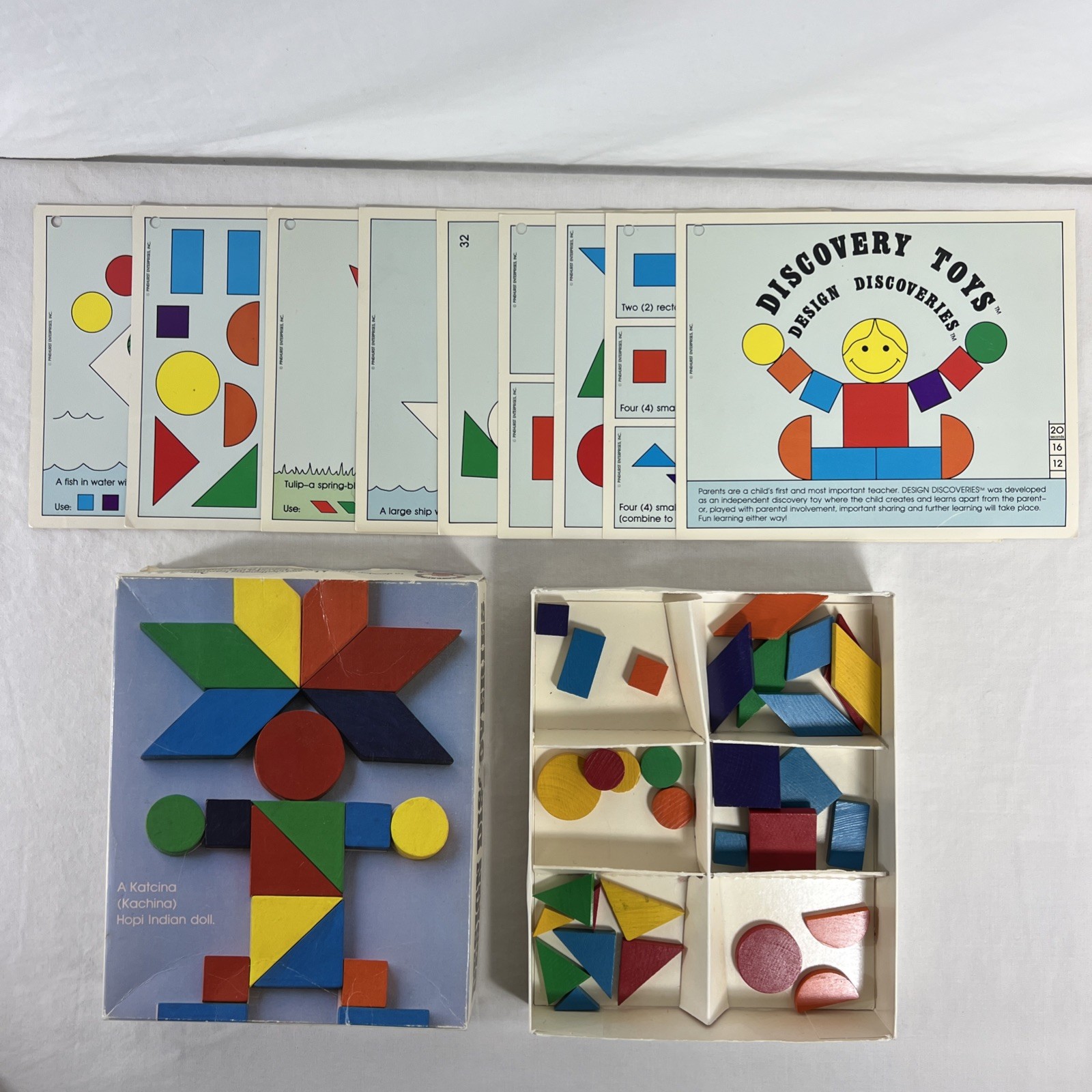 Discovery Toys – Vintage Wooden Shapes Building Blocks Set – Design Discoveries