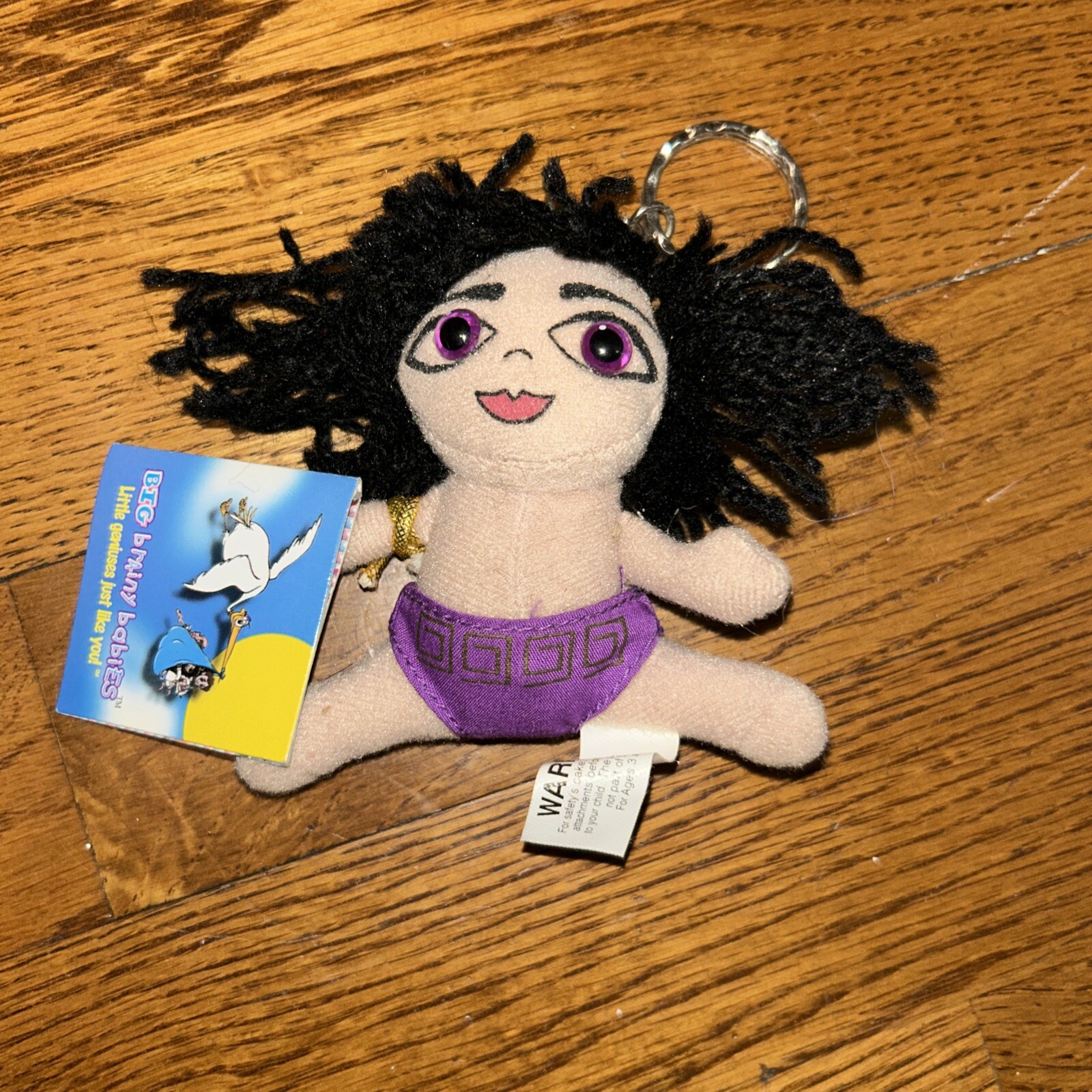 Big Brainy Babies Cleo Clepatra Egypt Stuffed Plush Little Genius Dolls keychain