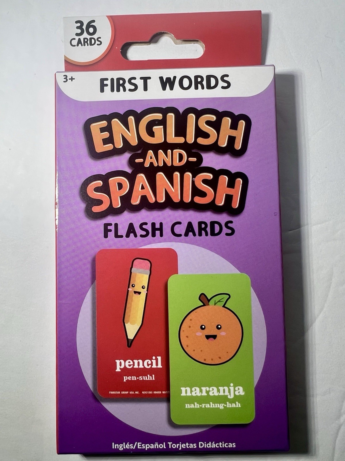 English and Spanish Flash Cards First Words Sight Words Spanish Basic Words
