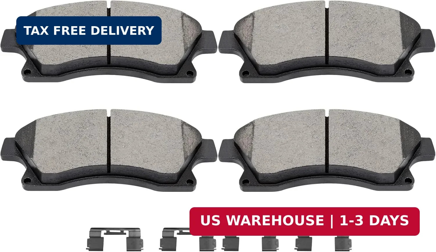 Front Brake Pads, ECCPP 4pcs Ceramic Brake Pads Kits for 2011-2015 for Chevrolet