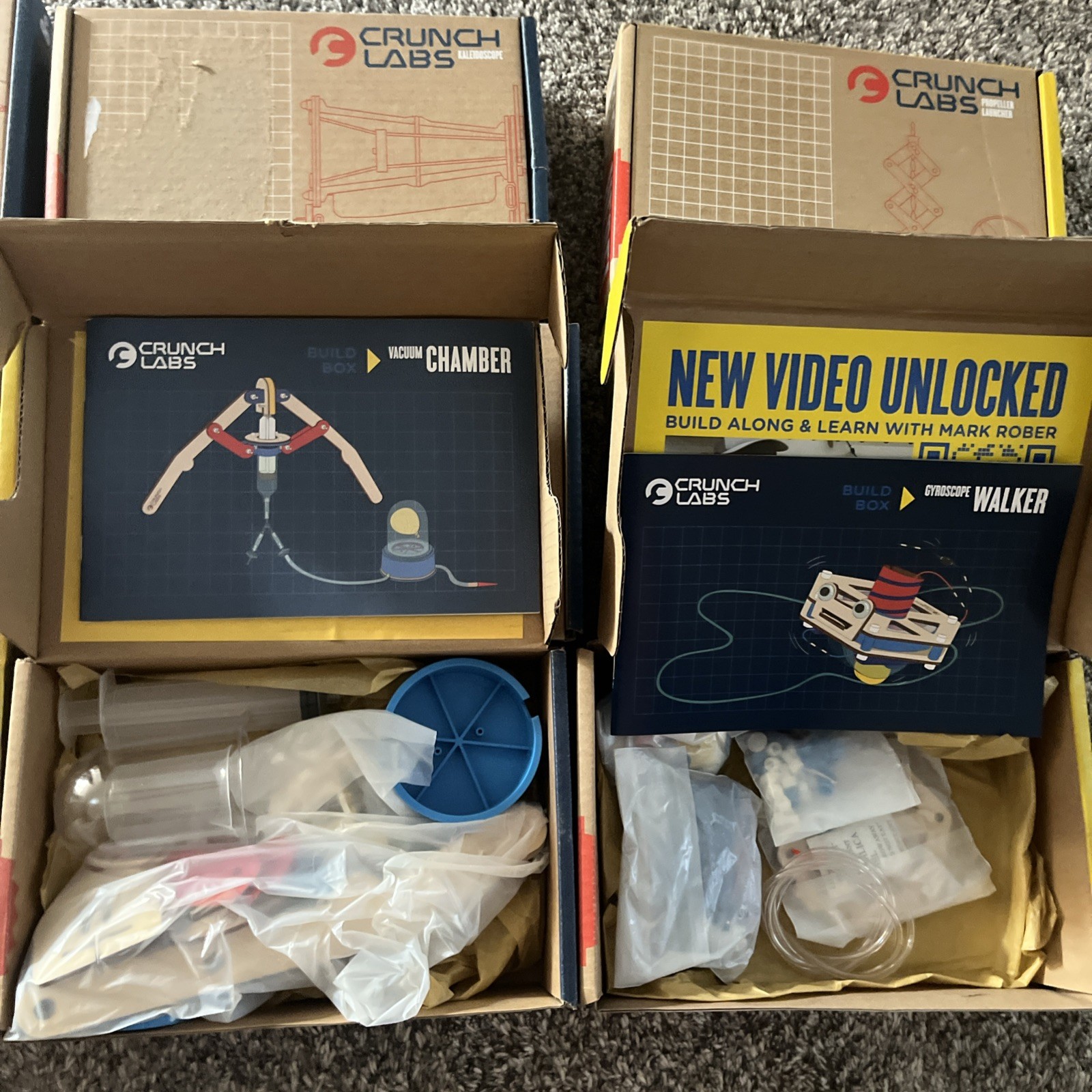 Lot of 9 – Crunch Labs Build Box by Mark Rober Hands on Engineering (Ages 8-13)