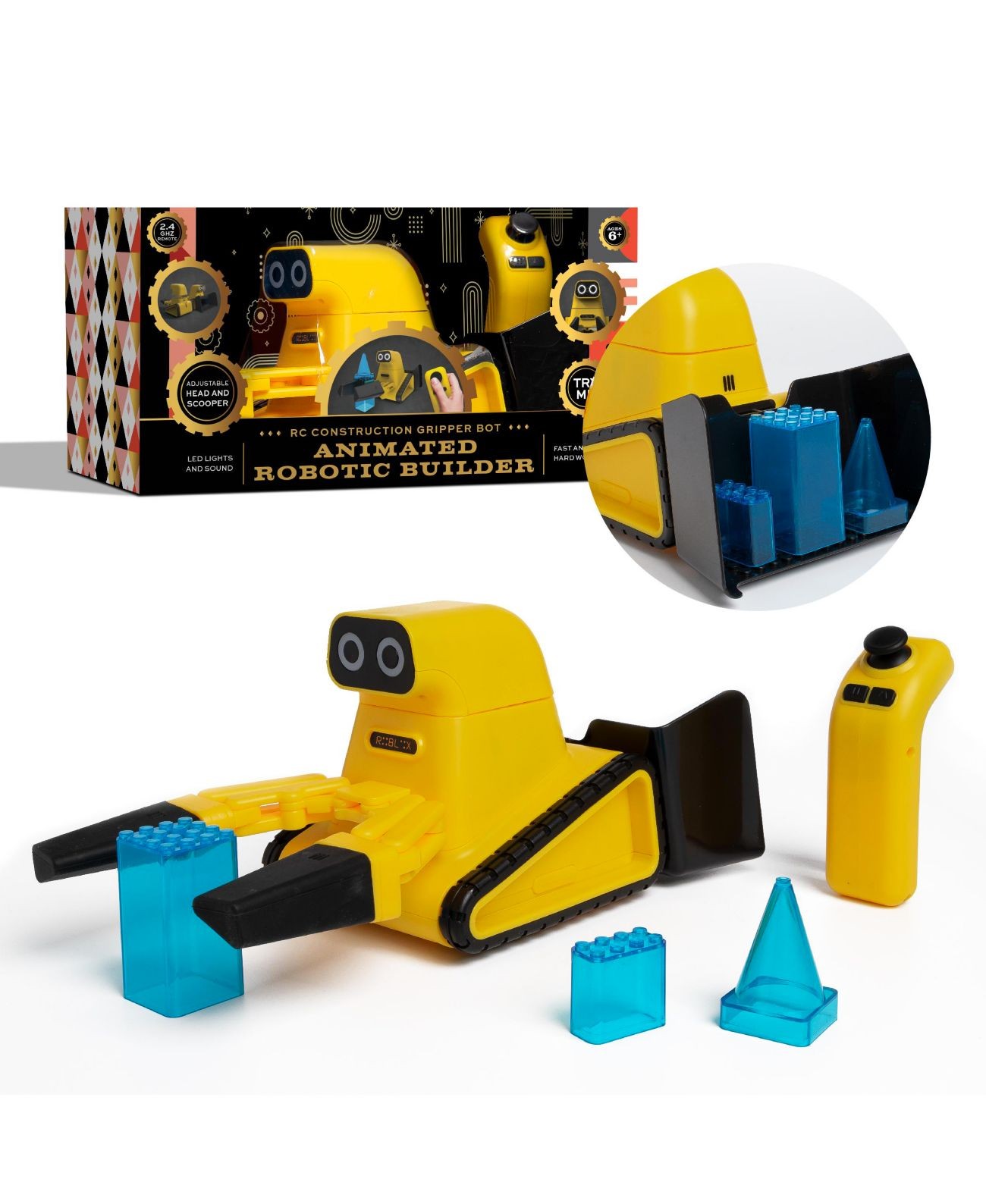Fao Schwarz Toy Rc Construction Gripper Bot