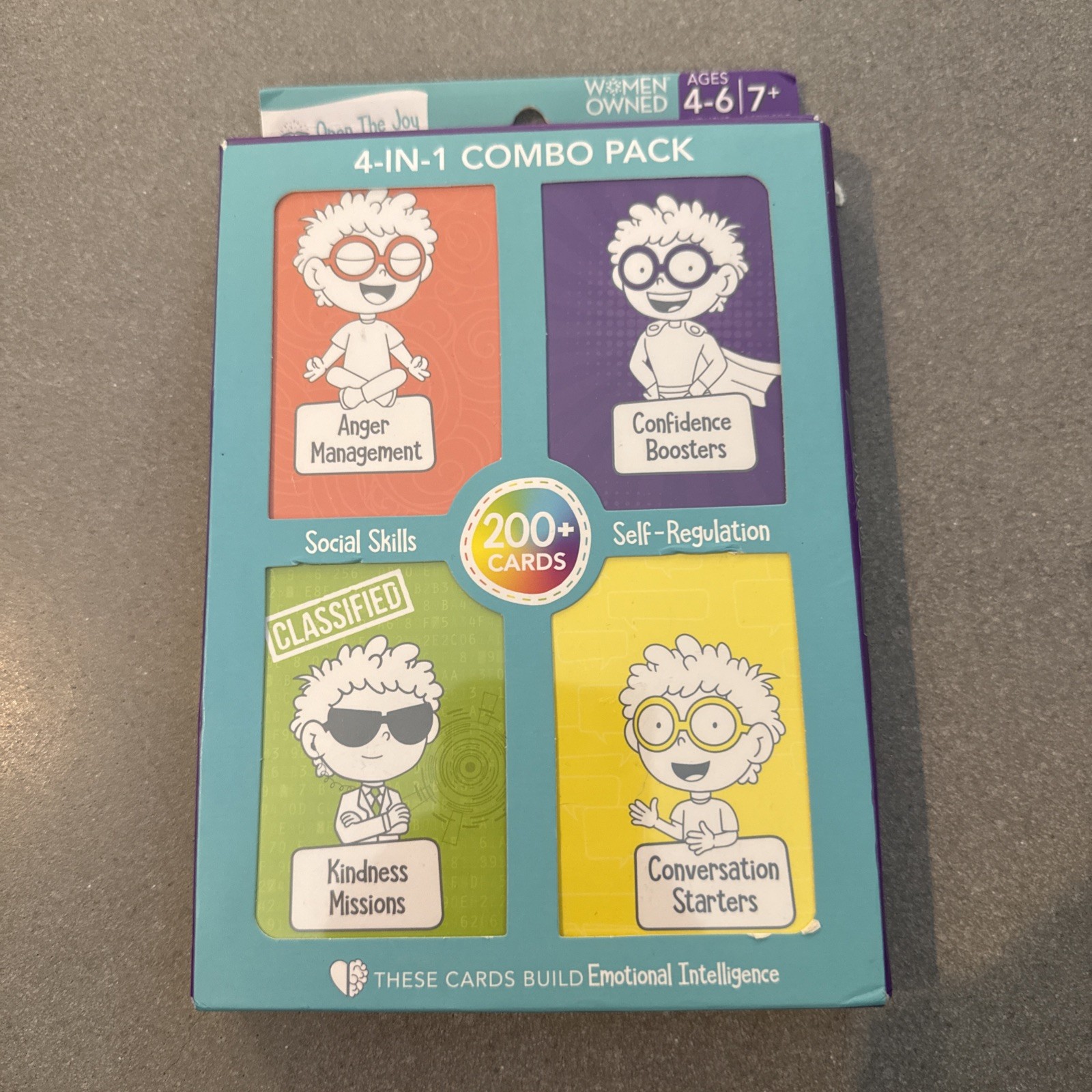 Open the Joy 4-in-1 Combo Pack Emotional Intelligence Cards