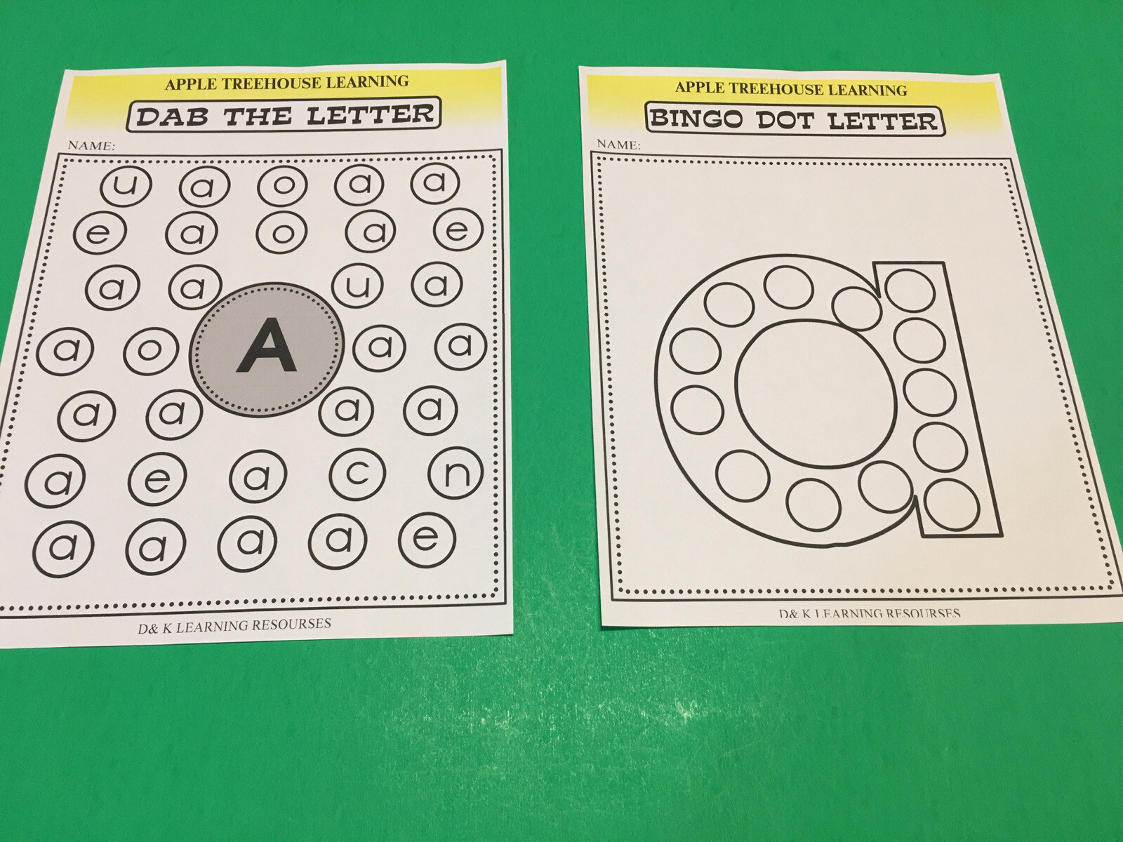 Letter Aa – Apple Treehouse Worksheets – Preschool Teaching supplies 20 pgs