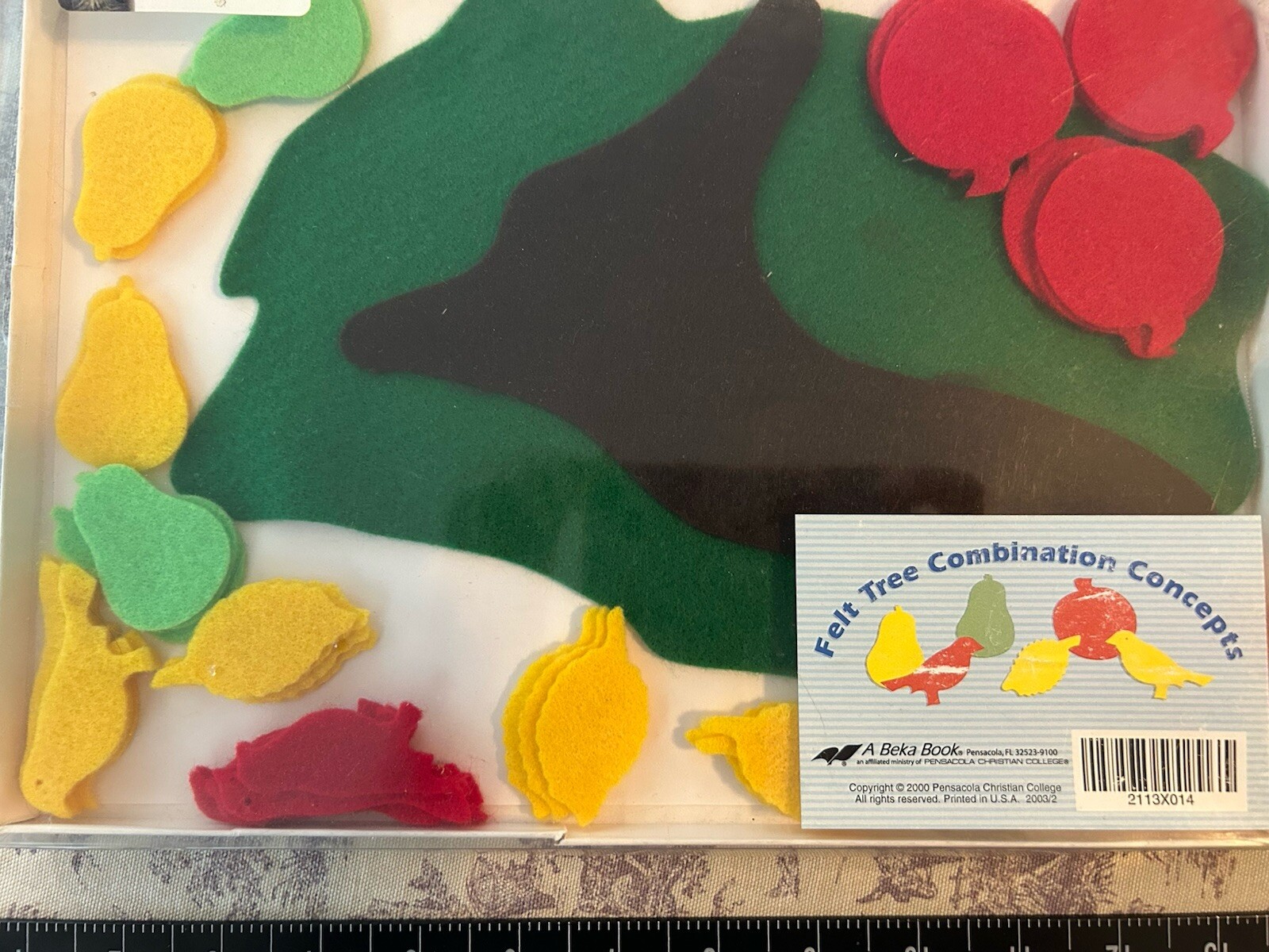 A Beka Felt Alphabet And Felt Tree Combination Concepts Complete