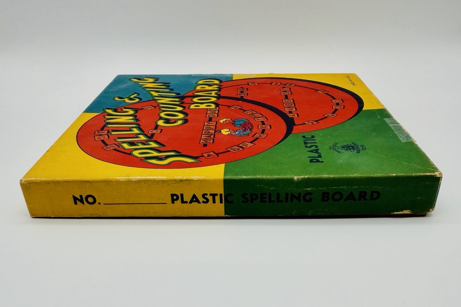 Spelling & Counting Board Alphabet Numbers by American Toys Made In USA Plastic
