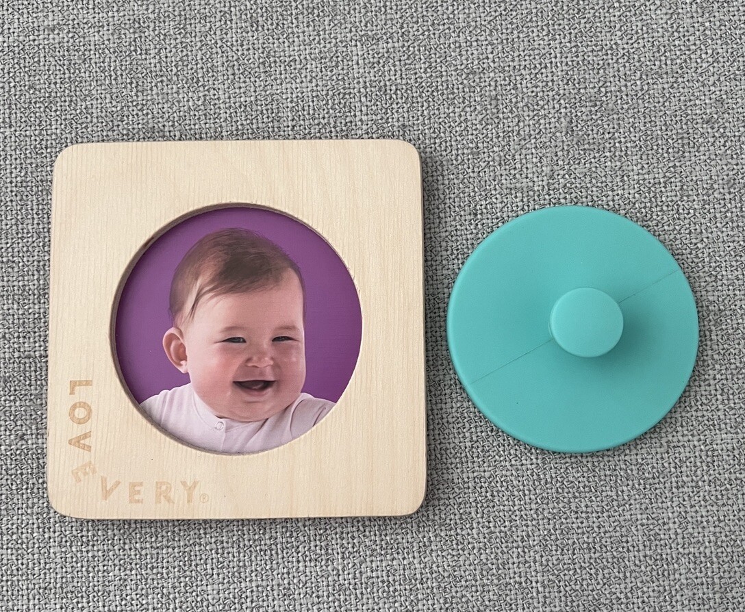 Lovevery First Puzzle Wooden Montessori Toy 7-8 Months Baby Unisex Learning