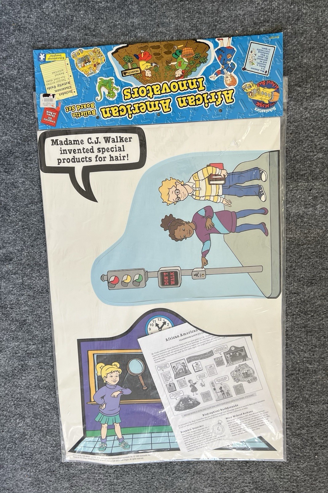 Magic School Bus 1999 Classroom Bulletin Board Set African American Innovators